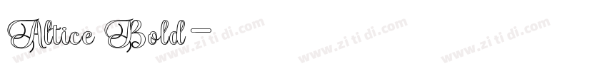 Altice Bold字体转换